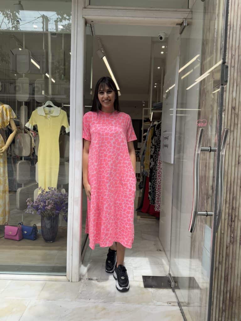 Φόρεμα λεοπάρ μακό