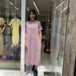 Φόρεμα λεοπάρ μακό