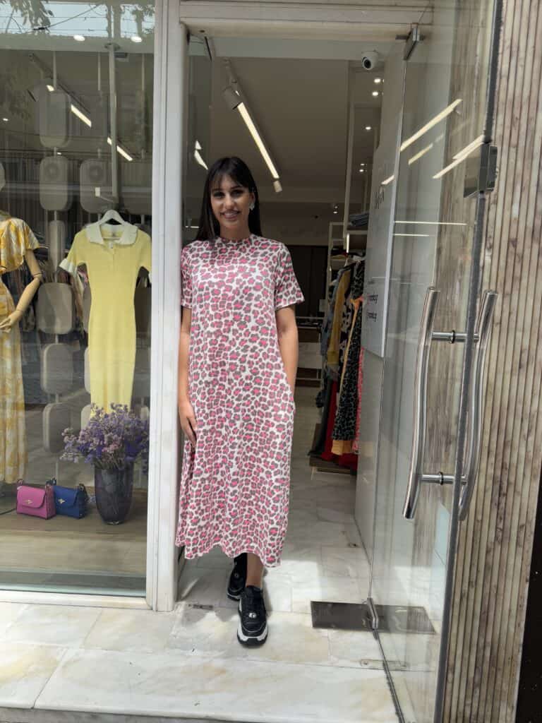 Φόρεμα λεοπάρ μακό