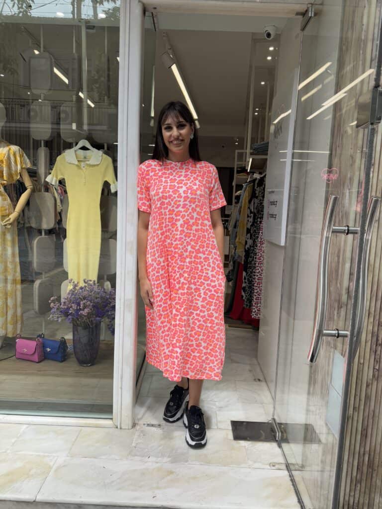 Φόρεμα λεοπάρ μακό