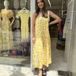 Φόρεμα λεοπάρ κίτρινο
