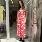 Φόρεμα λεοπάρ κίτρινο