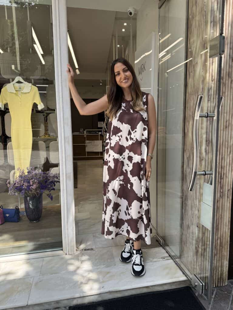 Φόρεμα cow print