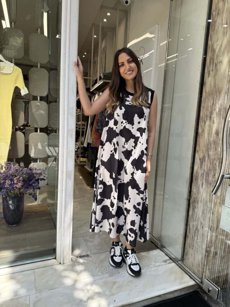 Φόρεμα cow print