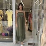 Φόρεμα με σφηκοφωλιά