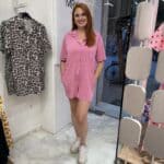 Ολόσωμη κοντή φόρμα animal print