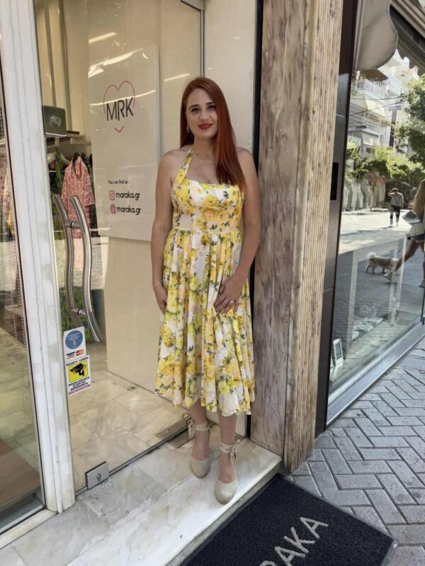 Φόρεμα midi με cups