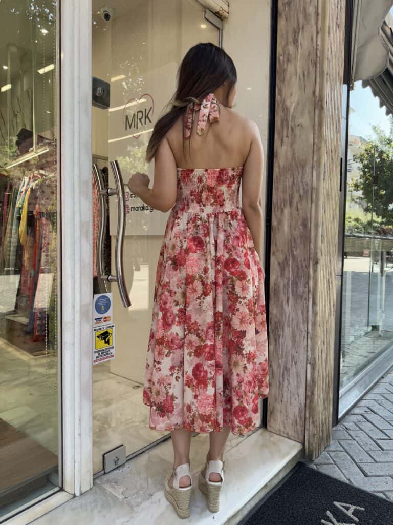 Φόρεμα midi με cups