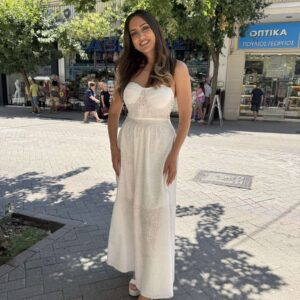 Φόρεμα αμάνικο maxi