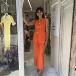 Σετ με χρυσά κουμπιά πορτοκαλί Σετ με χρυσά κουμπιά Χακί