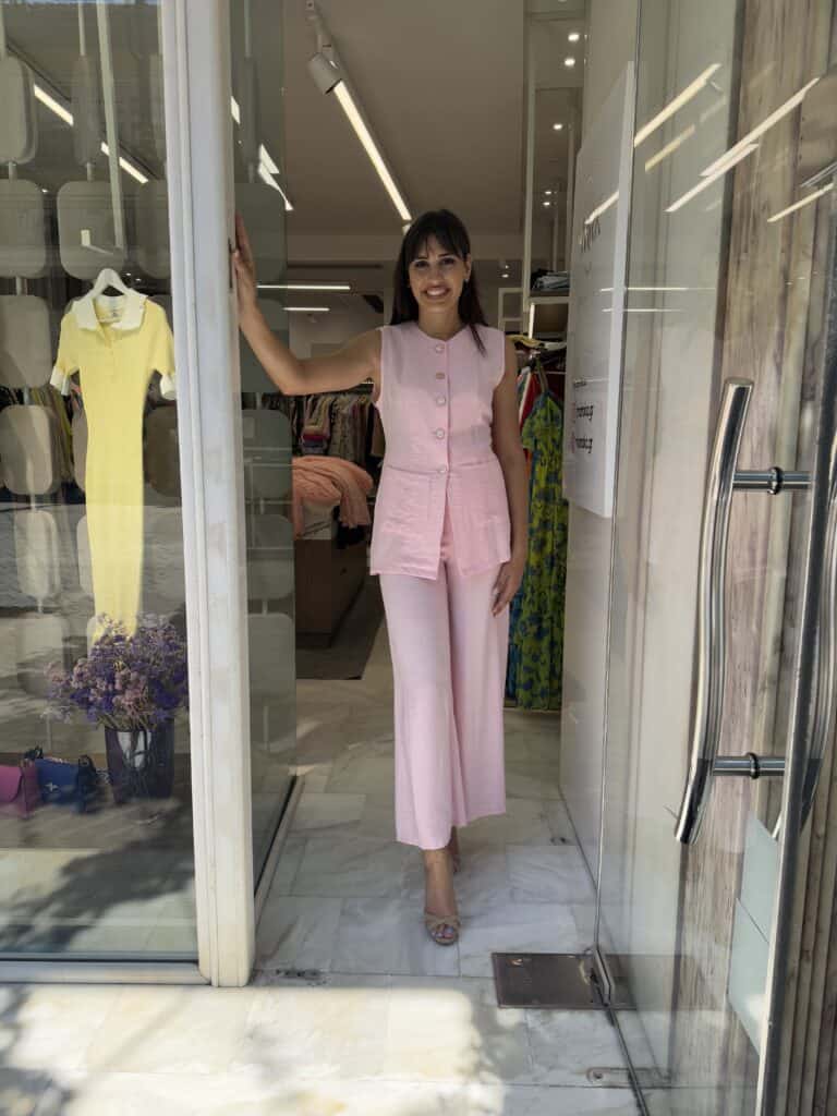 Σετ με χρυσά κουμπιά ροζ Σετ με χρυσά κουμπιά Χακί