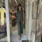 Σετ με χρυσά κουμπιά χακί Σετ με χρυσά κουμπιά Χακί