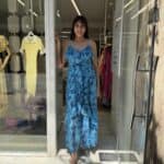 Φόρεμα Βολάν Λαχανί