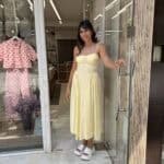 Φόρεμα κίτρινο Φόρεμα με cups