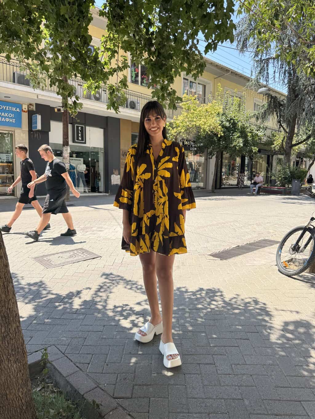 Φόρεμα Κοντό Μακρυμάνικο