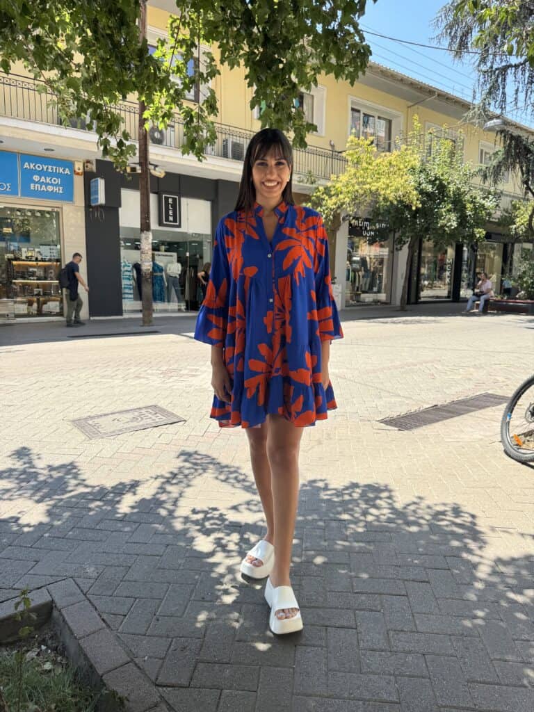 Φόρεμα Κοντό Μακρυμάνικο