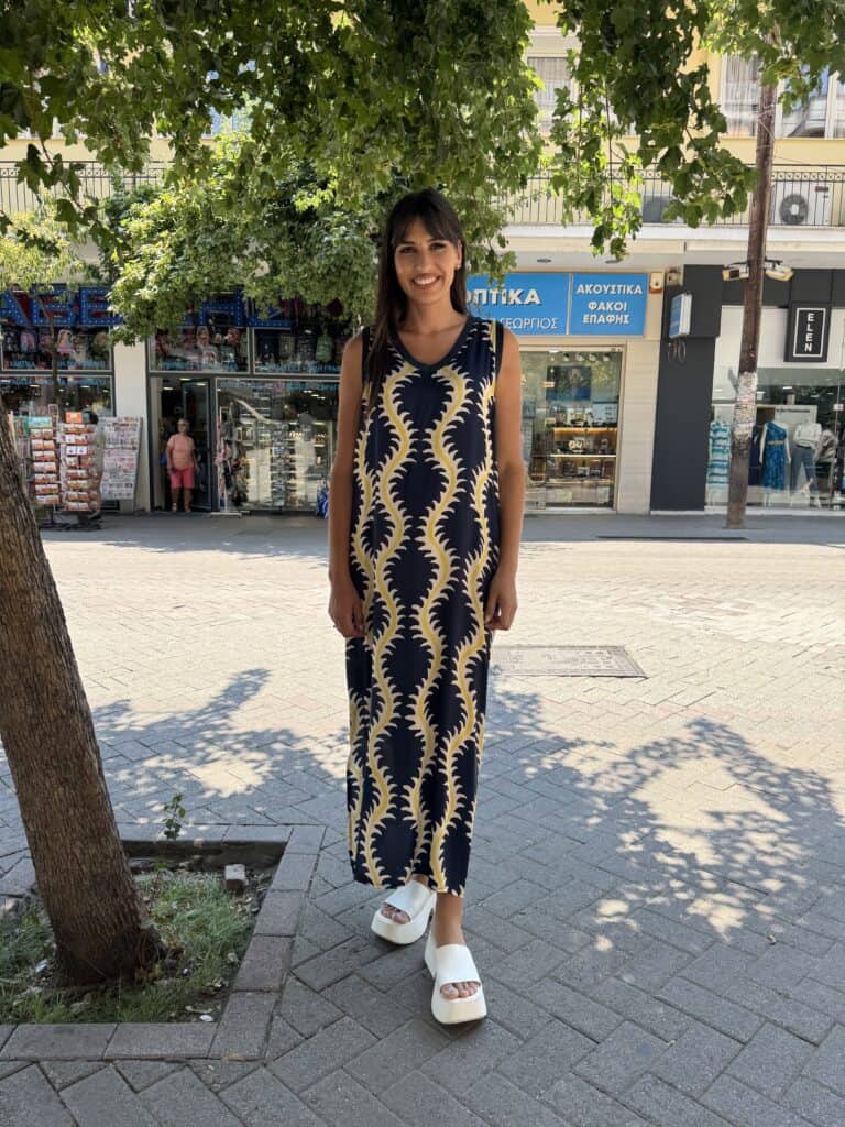 Φόρεμα Αμάνικο Maxi