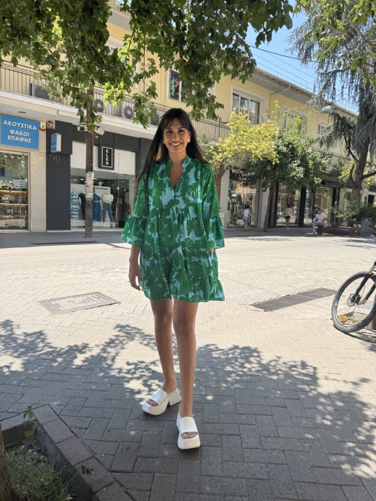 Φόρεμα Κοντό Μακρυμάνικο