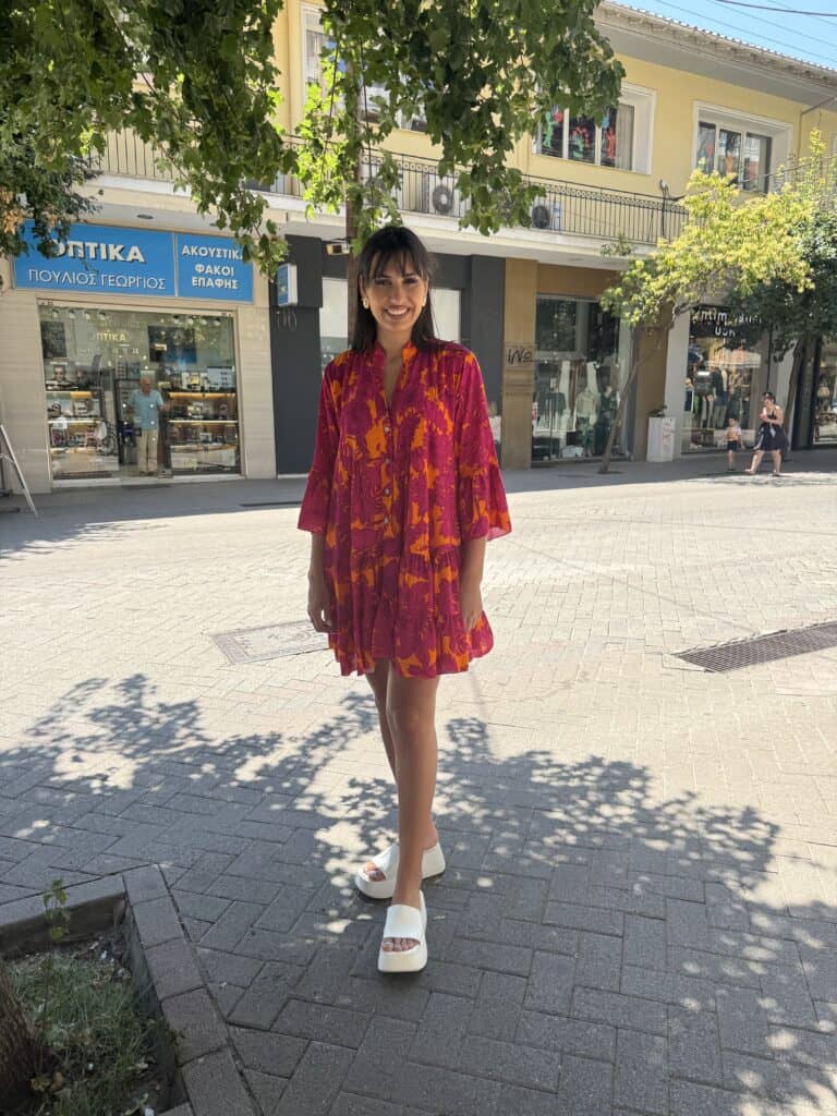 Φόρεμα Κοντό Μακρυμάνικο