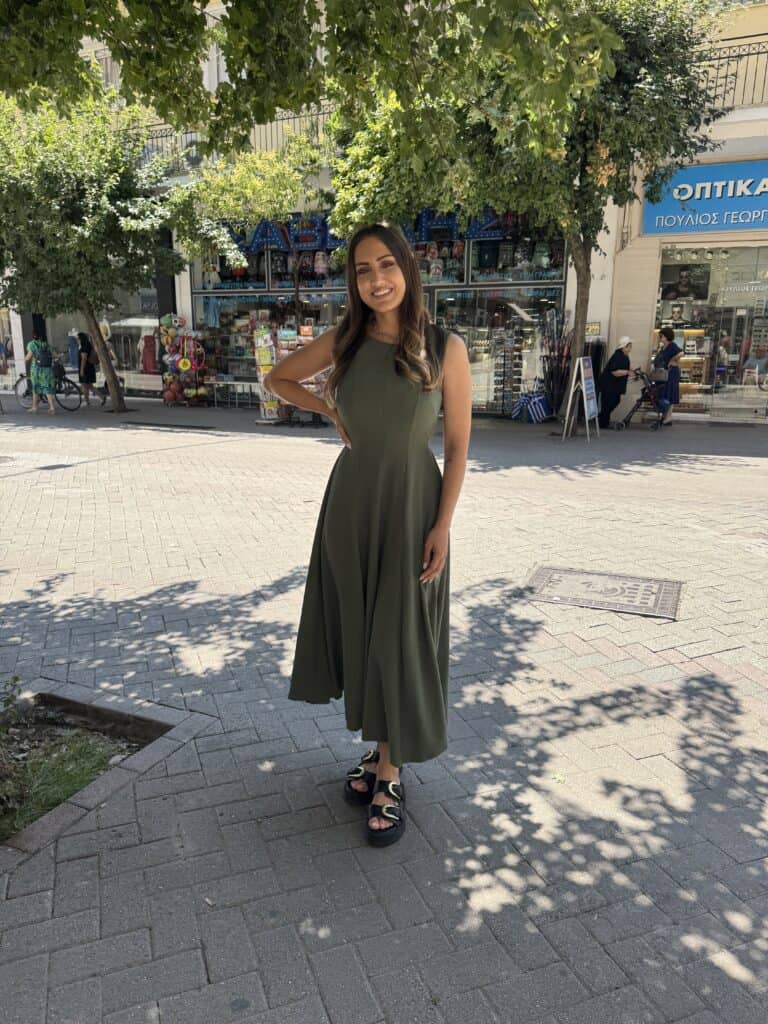 Φόρεμα Αμάνικο με ζώνη