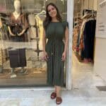 Φόρεμα αμάνικο με Βάτα