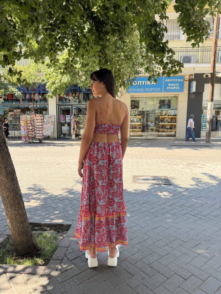 Φόρεμα cut out maxi. 