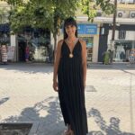 Φόρεμα μάξι με καρφίτσα