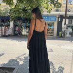 Φόρεμα μάξι με καρφίτσα