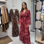 Φόρεμα με δέσιμο στο στήθος