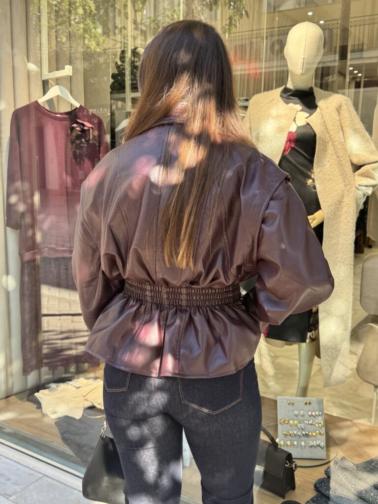 Eco leather Jacket Bordeaux