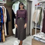 Φούστα πλισέ πουά