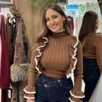 Μπλούζα ζιβάγκο με βολάν