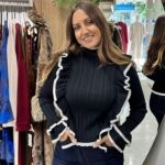 Μπλούζα ζιβάγκο με βολάν