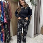 τζιν παντελονι Τζιν παντελόνι φλοράλ