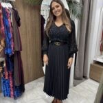 Φούστα πλισέ μονόχρωμη