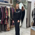 Σετ πλεκτό με φούστα