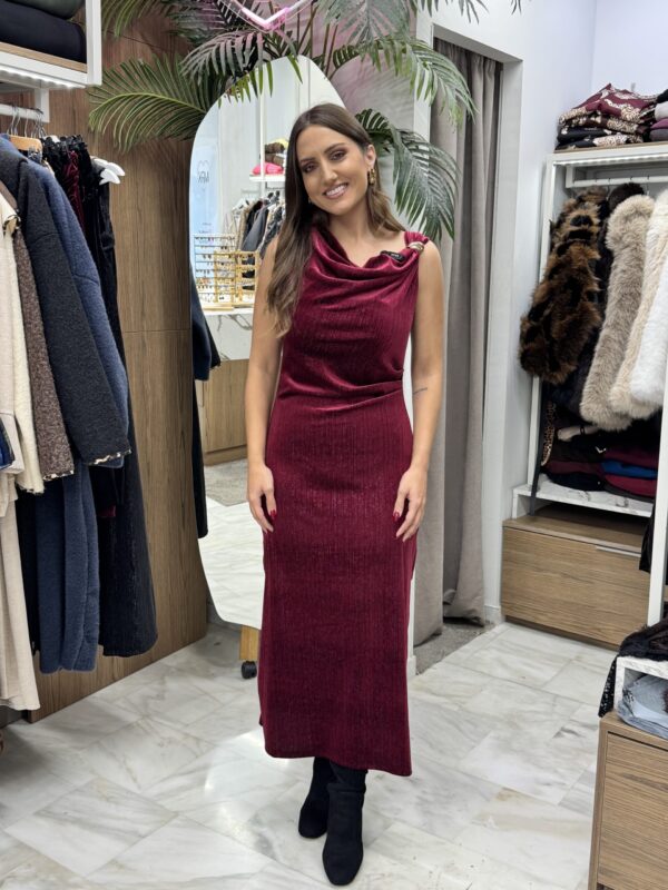 Αμάνικο φόρεμα ντραπέ