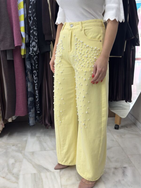 Τζιν παντελόνι με πέρλες