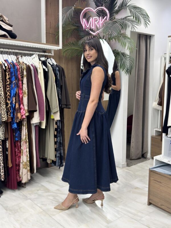 Τζιν αμάνικο φόρεμα