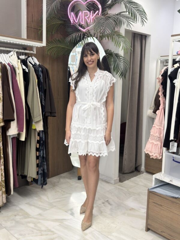 Φόρεμα κοντό κιπούρ