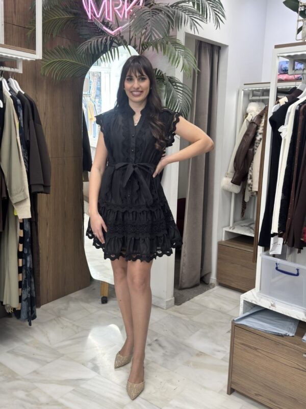 Φόρεμα κοντό κιπούρ