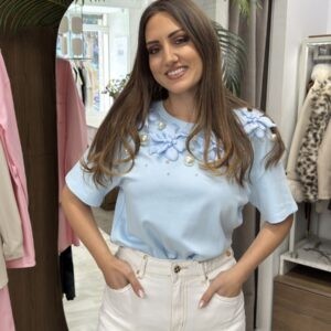 Μπλούζα με πέρλες