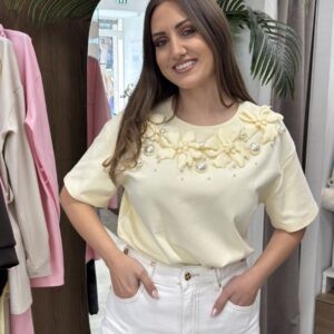 Μπλούζα με πέρλες